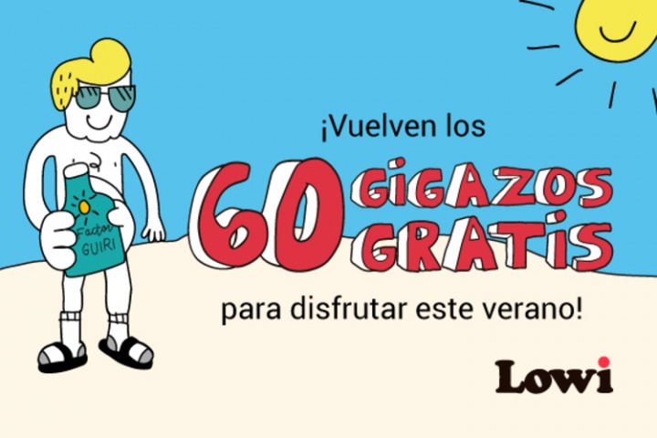Imagen - Lowi regala 60 gigas a todos sus clientes en su promoci&oacute;n de verano