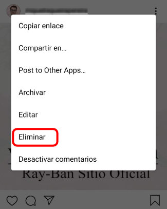 Imagen - Cómo eliminar la publicidad de gafas Ray-Ban de tu Instagram