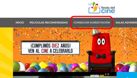 Imagen - C&oacute;mo conseguir tu acreditaci&oacute;n de la Fiesta del Cine