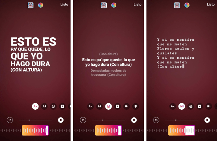 Imagen - Instagram Stories añade letras de canciones en el sticker de &quot;Música&quot;