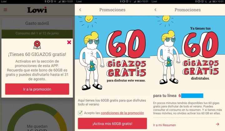 Imagen - Lowi regala 60 gigas a todos sus clientes en su promoci&oacute;n de verano