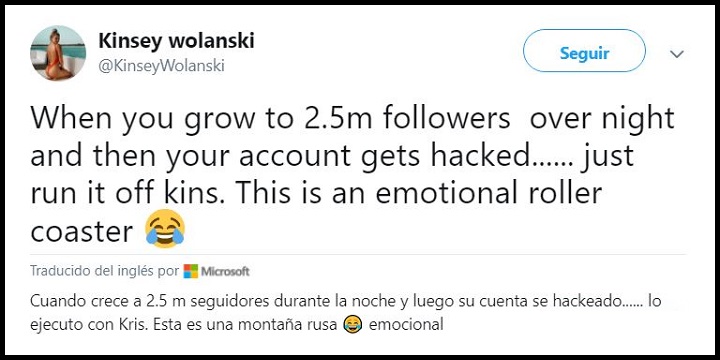 Imagen - Instagram cierra la cuenta a Kinsey Wolanski, la espont&aacute;nea de la Champions