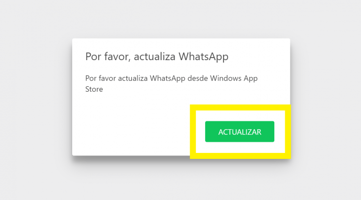 Imagen - WhatsApp para Windows 10 deja de funcionar: pide una actualizaci&oacute;n inexistente