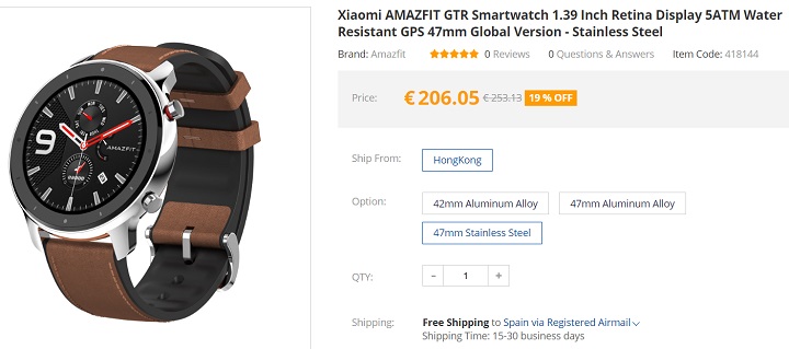 Imagen - Dónde comprar el Amazfit GTR