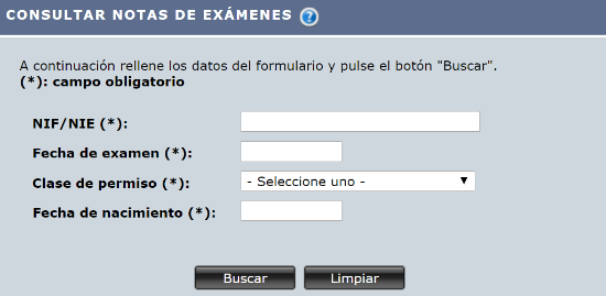 Imagen - Cómo consultar los resultados del examen de conducir online