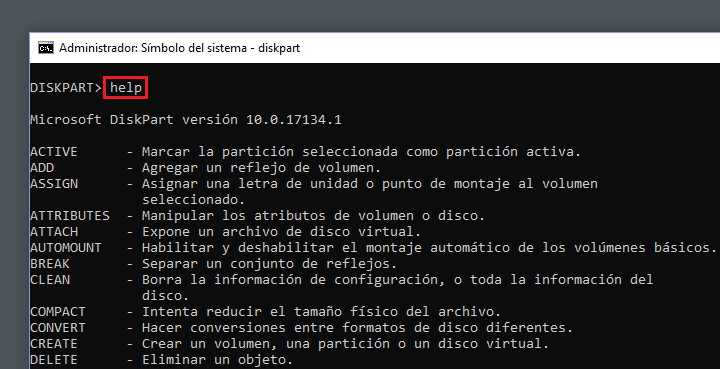 Imagen - Cómo usar Diskpart
