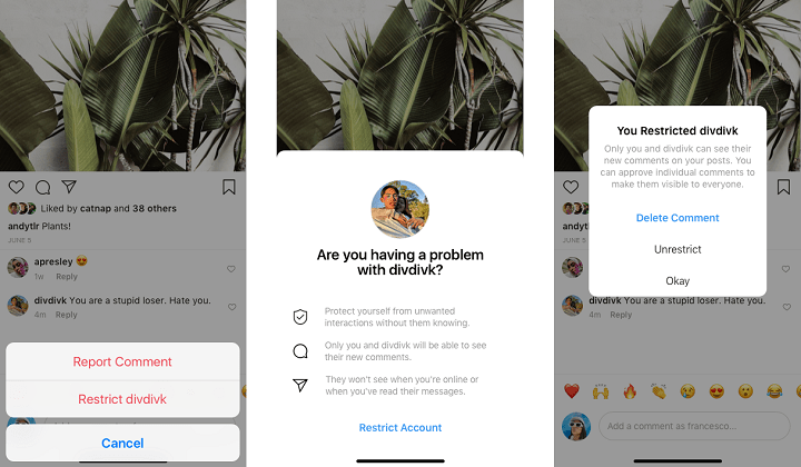 Imagen - Instagram te avisará cuando intentes publicar un comentario repugnante