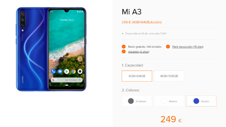 Imagen - D&oacute;nde comprar el Xiaomi Mi A3