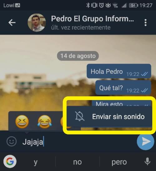 Imagen - Telegram permite enviar mensajes &quot;Sin sonido&quot;