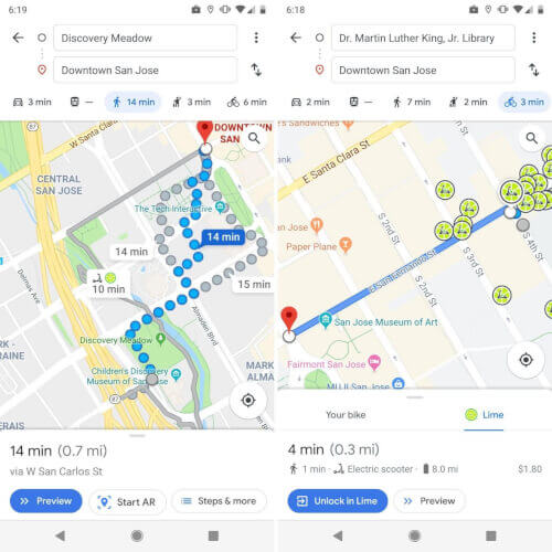 Imagen - Google Maps ya indica lo que tardas en llegar a tu destino en patinete eléctrico