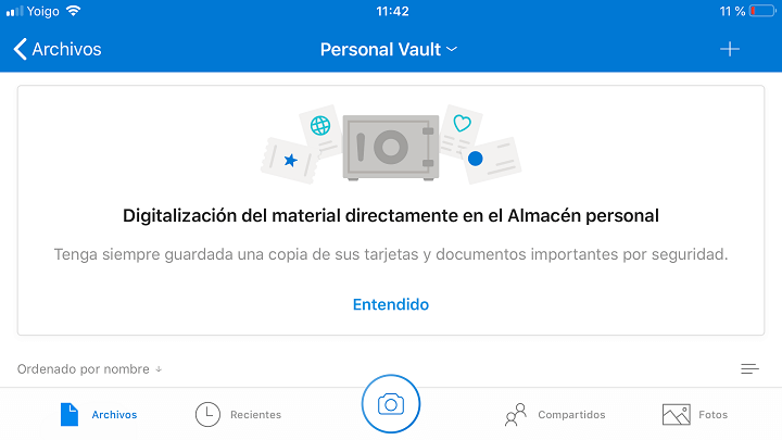 Imagen - OneDrive lanza el "Almac&eacute;n personal" para guardar tus archivos confidenciales