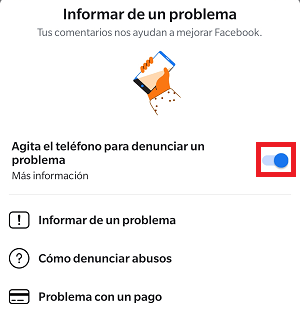 Imagen - &iquest;Es verdad que al sacudir el m&oacute;vil en Facebook sale la opci&oacute;n "Informar de un problema"?