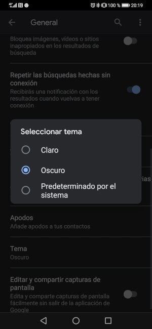 Imagen - Google activa el modo oscuro en Google Assistant