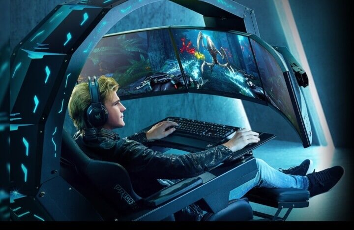 Imagen - Acer Predator Thronos Air, la cabina gaming para 3 monitores con masaje incluido