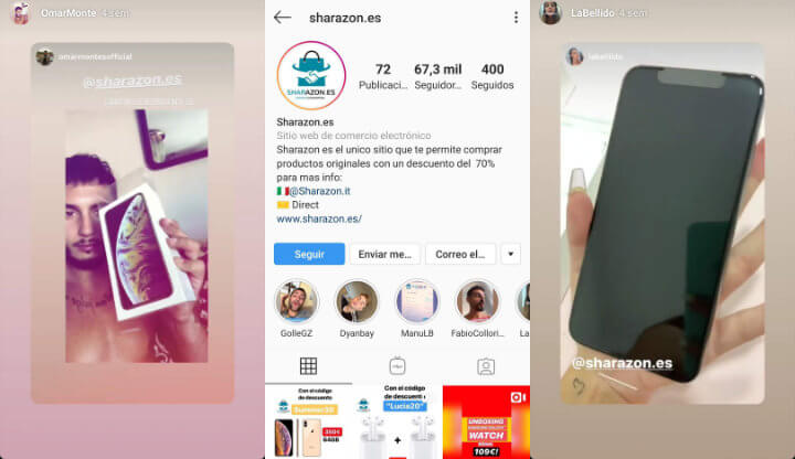 Imagen - Cuidado con Sharazon, la tienda que ofrece iPhones baratos en Instagram