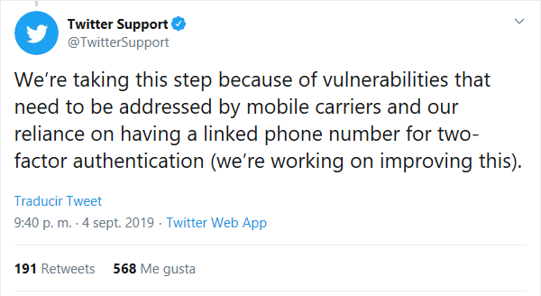 Imagen - Twitter no permite publicar tweets por SMS tras el hackeo a la cuenta de su CEO