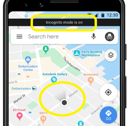 Imagen - Google Maps ya cuenta con modo incógnito