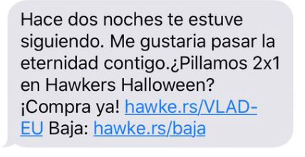Imagen - Hawkers env&iacute;a el mensaje "Hace dos noches te estuve siguiendo" y crea pol&eacute;mica en Twitter