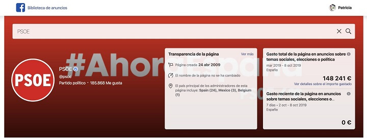 Imagen - ¿Cuánto han gastado los partidos políticos en publicidad en Facebook?