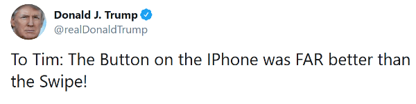 Imagen - Trump critica a Apple: &quot;El botón Home del iPhone era mucho mejor que los gestos&quot;
