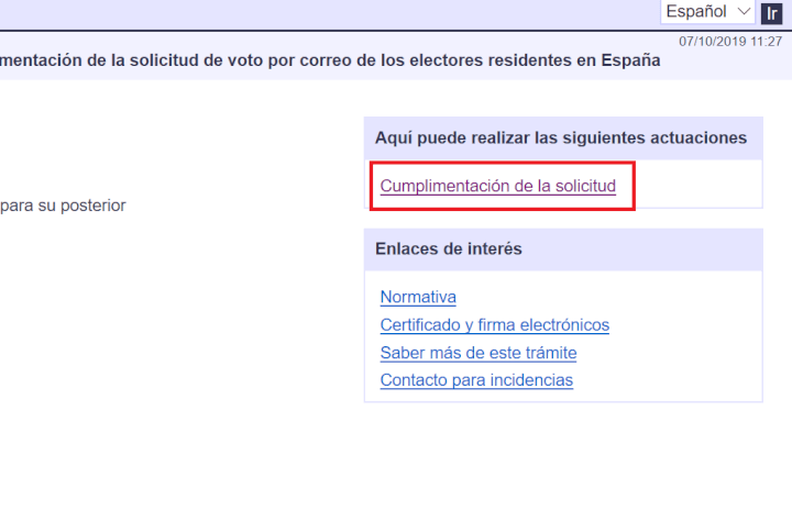 Imagen - C&oacute;mo pedir online el voto por correo