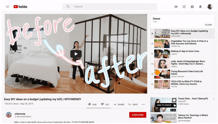 Imagen - YouTube rediseña su página de inicio con miniaturas más grandes