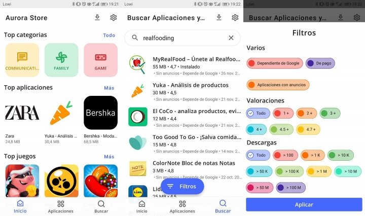 Imagen - Aurora Store, la alternativa a Google Play perfecta para el Huawei Mate 30 Pro
