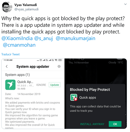 Imagen - Google Play Protect advierte de que la app Quick Apps podr&iacute;a estar espi&aacute;ndote