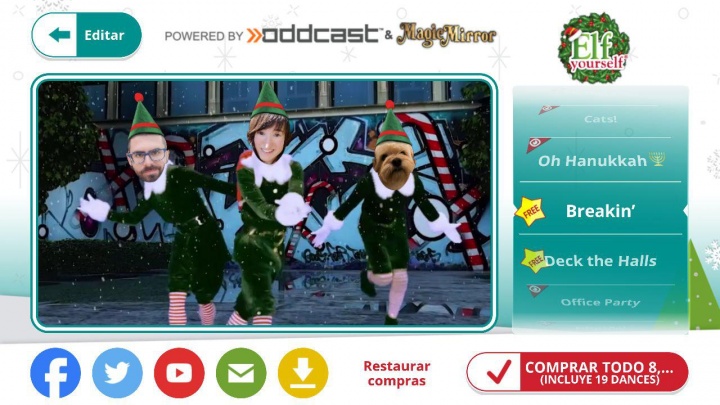 Imagen - C&oacute;mo crear un v&iacute;deo navide&ntilde;o bailando como un elfo con ElfYourself