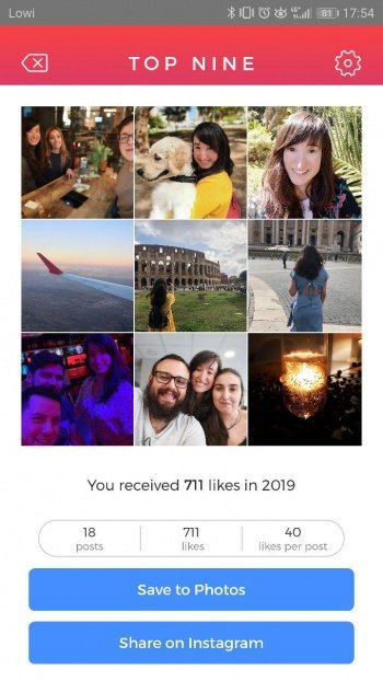 Imagen - C&oacute;mo crear tu "Bestnine2019" en Instagram con las fotos con m&aacute;s likes