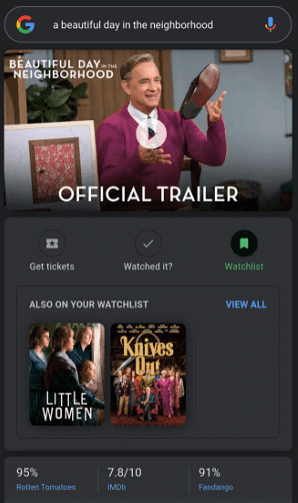 Imagen - El buscador de Google apuntará las series y películas que quieras ver