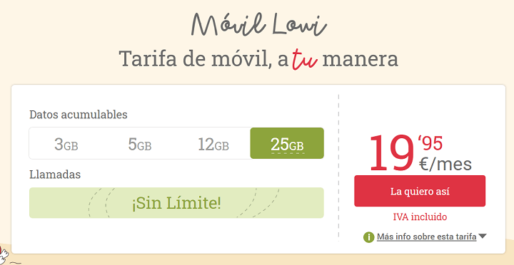 Imagen - Lowi mejora sus tarifas: llamadas sin límite y más gigas por el mismo precio