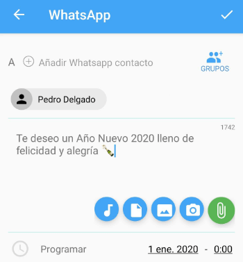 Imagen - C&oacute;mo programar los mensajes de A&ntilde;o Nuevo en WhatsApp