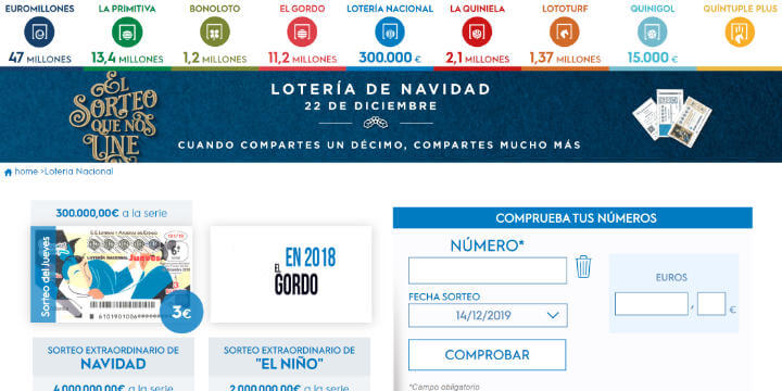 Imagen - C&oacute;mo comprobar online la Loter&iacute;a de Navidad 2019