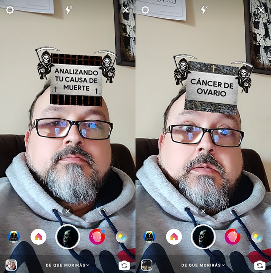 Imagen - Cómo poner el filtro con la causa de tu muerte en Instagram Stories