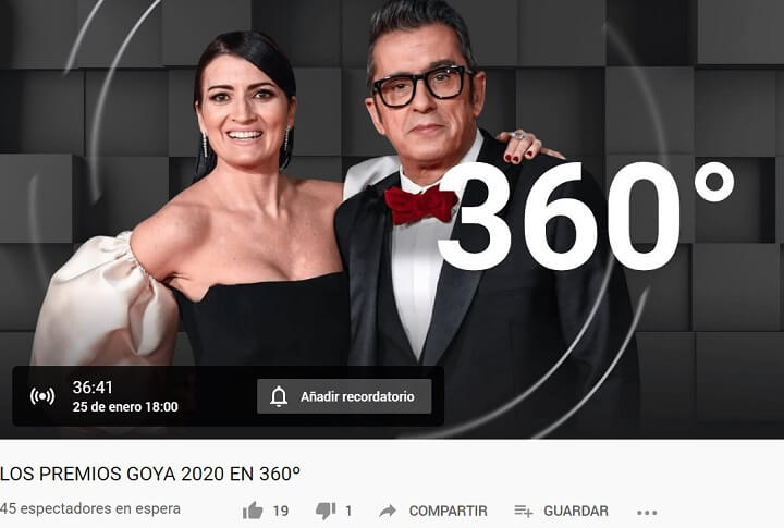 Imagen - C&oacute;mo ver los Goya 2020 online