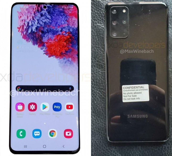 Imagen - Samsung Galaxy S20+ 5G se filtra: las imágenes confirman 4 cámaras y pantalla plana