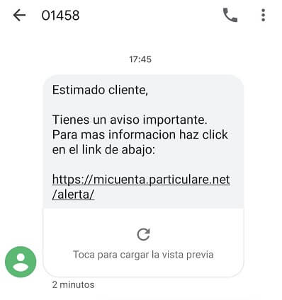 Imagen - "Tienes un aviso importante", cuidado con el SMS sobre tu cuenta