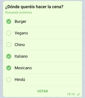 Imagen - Telegram crea encuestas públicas, de voto múltiple y trivial