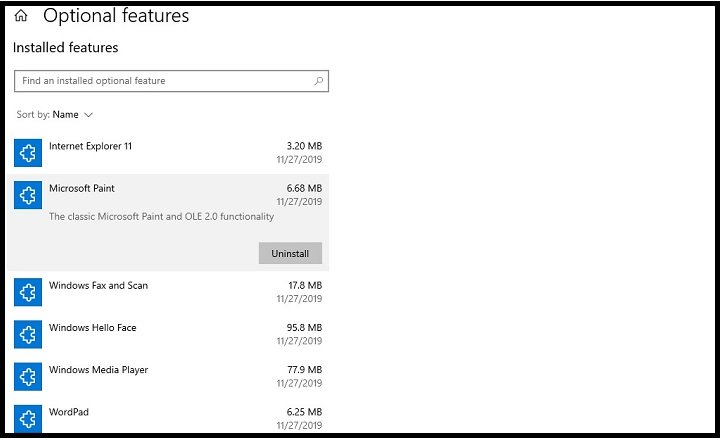 Imagen - Paint y WordPad se podrán desinstalar en Windows 10
