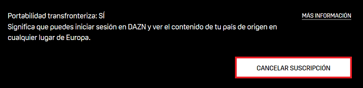 Imagen - Cómo cancelar DAZN