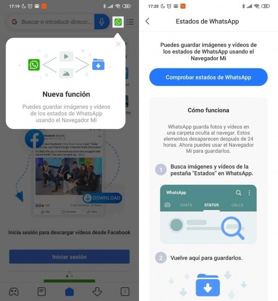 Imagen - Descarga Estados de WhatsApp con un Xiaomi
