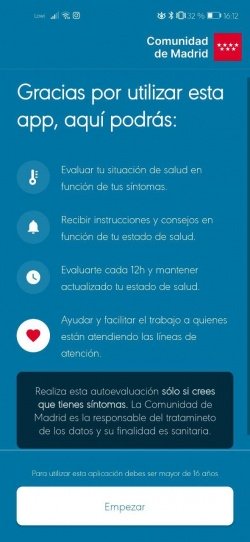 Imagen - Descarga CoronaMadrid y haz el test del coronavirus