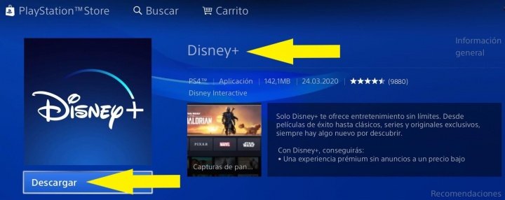 Imagen - Disney+ ya está disponible en PlayStation 4