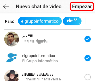 Imagen - Cómo ver posts de Instagram en una videollamada