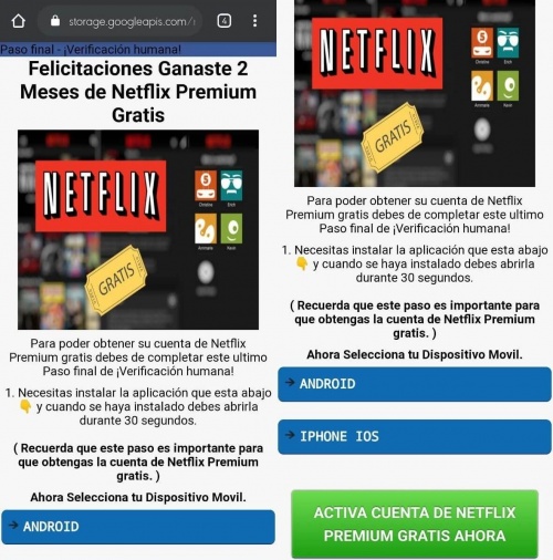 Imagen - Cuidado con la estafa: &quot;2 meses de Netflix Premium gratis&quot;