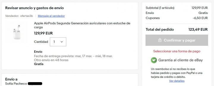 Imagen - AirPods baratos por 129,99 euros en eBay