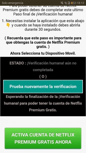 Imagen - Cuidado con la estafa: &quot;2 meses de Netflix Premium gratis&quot;