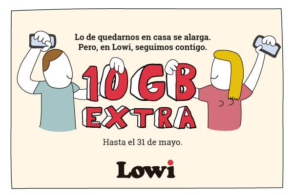 Imagen - Lowi vuelve a regalar 10GB por el confinamiento