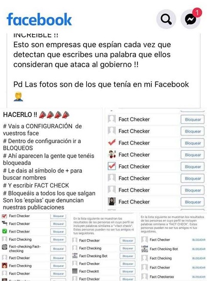 Imagen - Bulo en WhatsApp sobre empresas de Facebook que esp&iacute;an